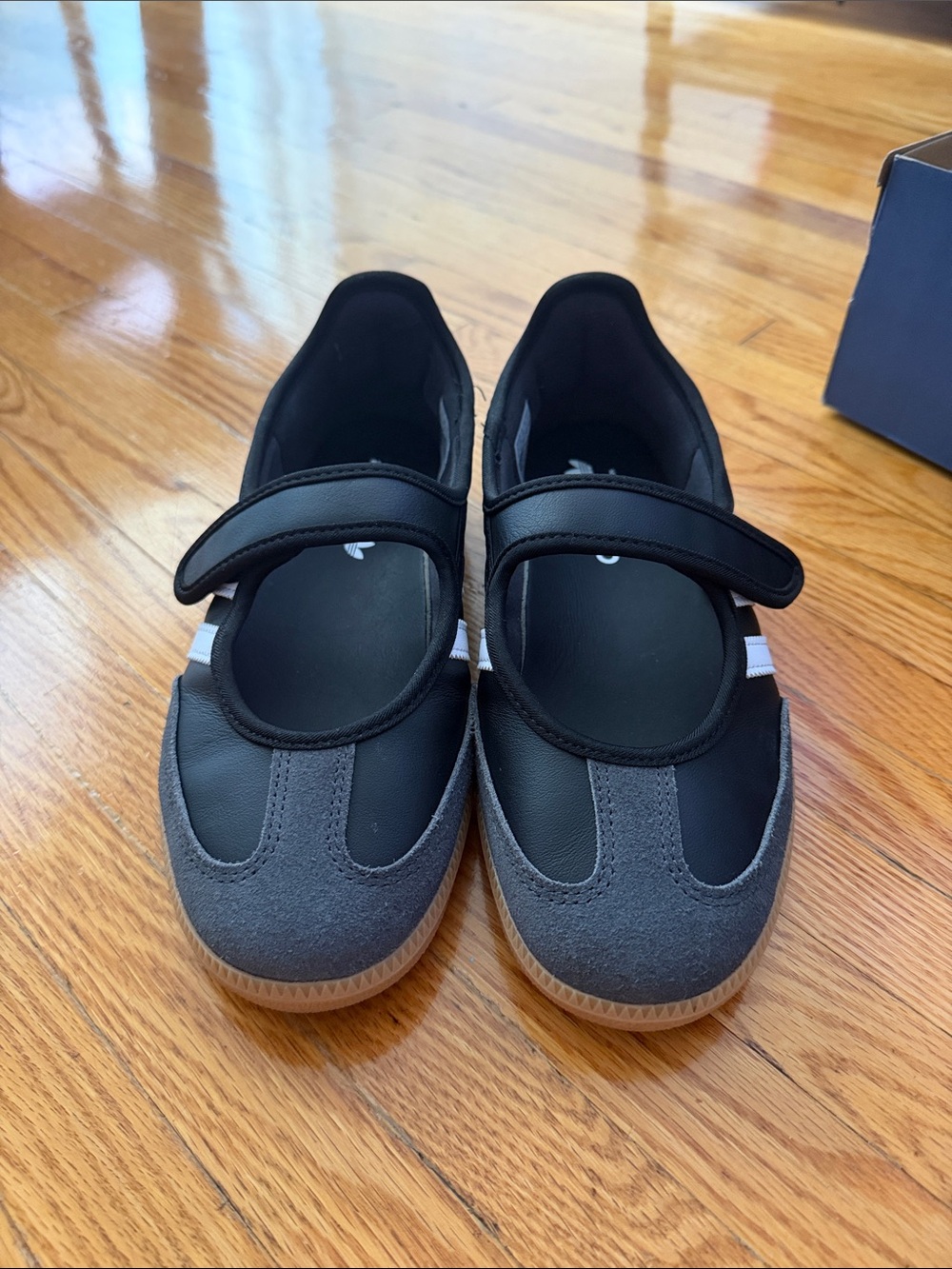 adidas Samba Mary Jane Sneakers in Black, Gray and White size 7.5 - Picture 2 of 5